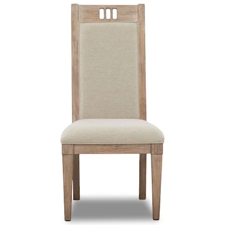 Relaxed Vintage Upholstered Dining Side Chair